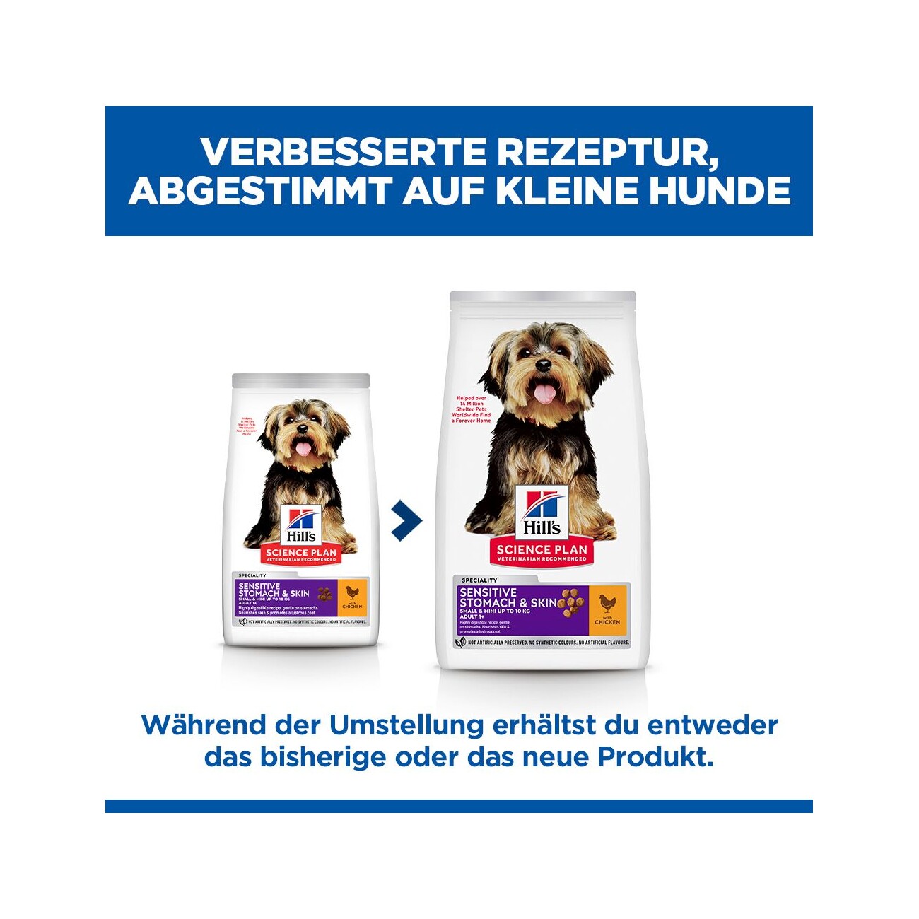 Hill's Science Sensitive & Skin für kleine Hunde 1,5 kg