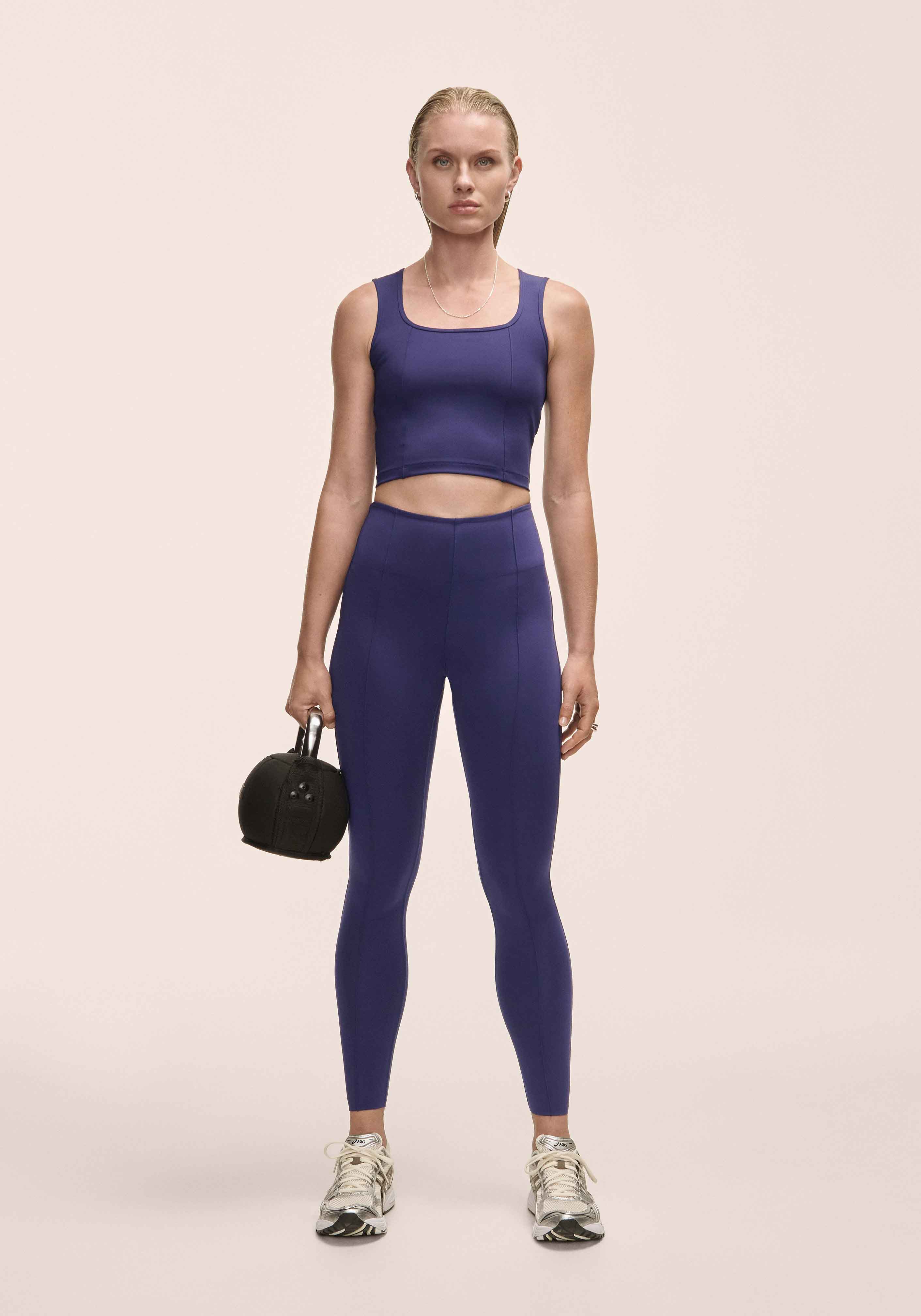 Edge High Waist Tights Purple Eclipse