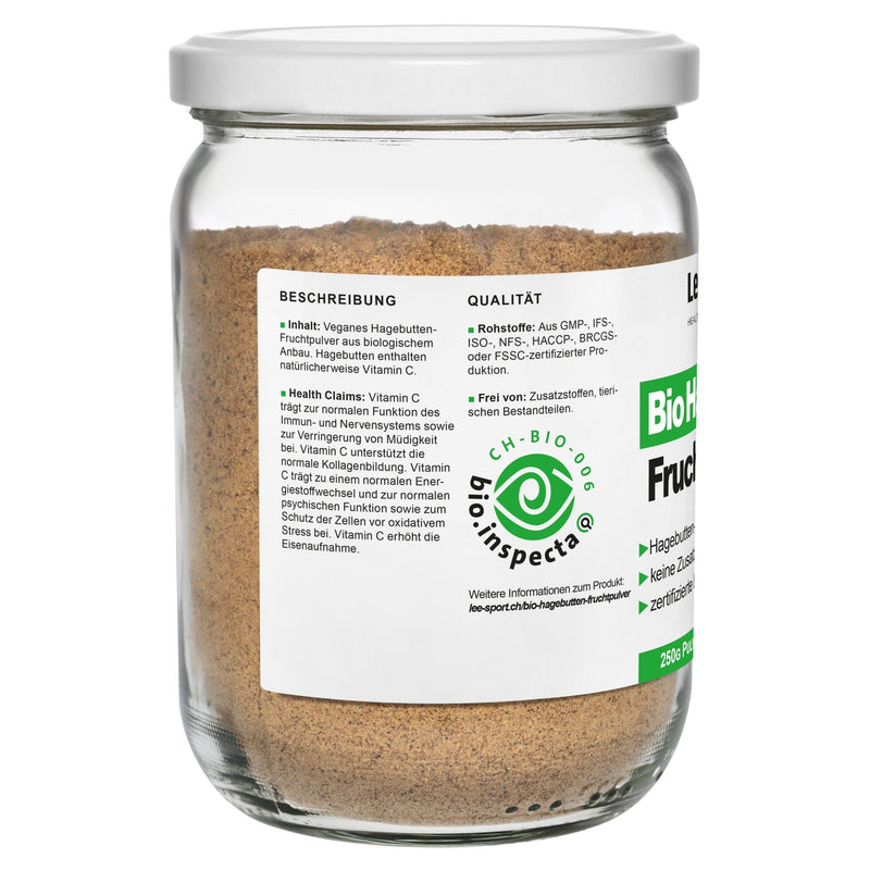 Bio Hagebutten Fruchtpulver