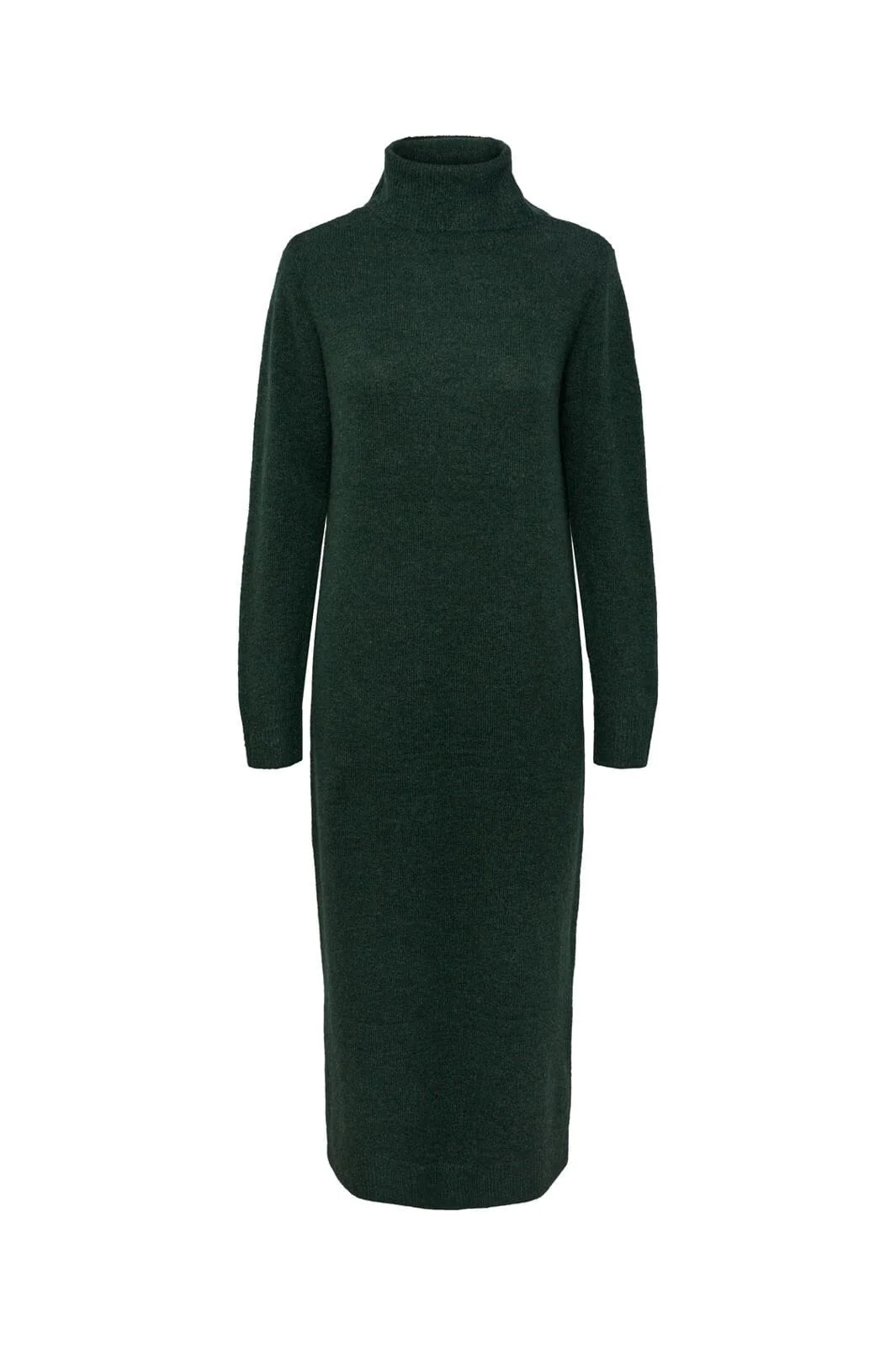 Pieces Pcjuliana Ls Rollneck Knit Dress 4250918 trekking green