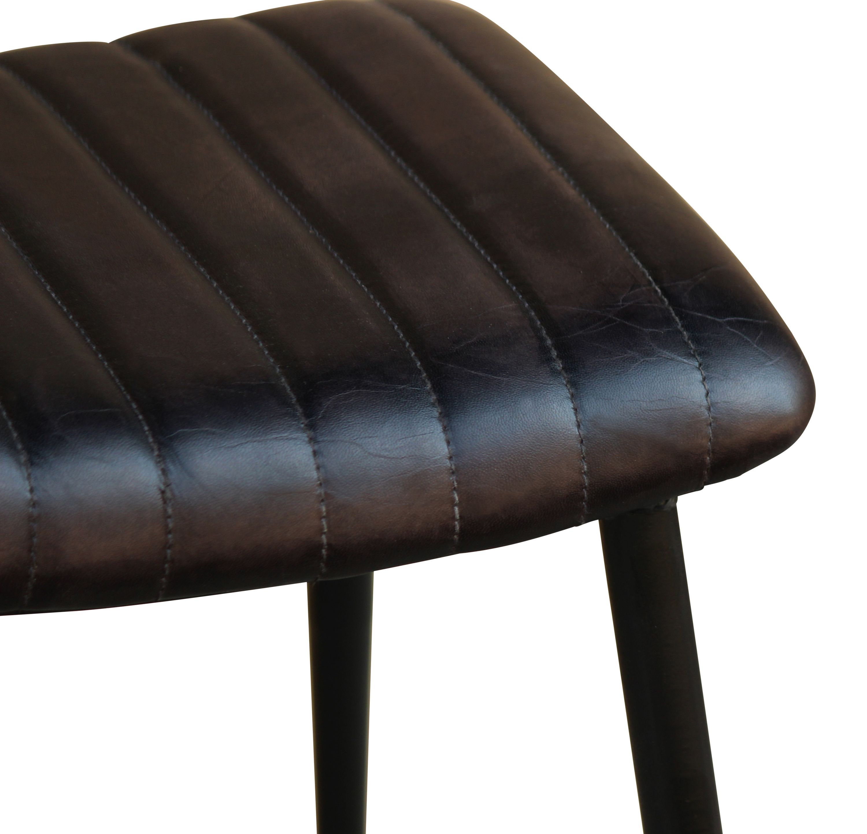 Hocker Leder Vintage MAELLE
