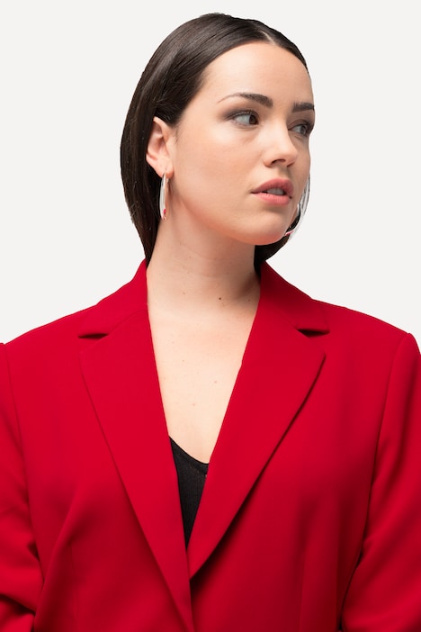 Blazer, Oversized, Reverskragen, Polyesterfutter