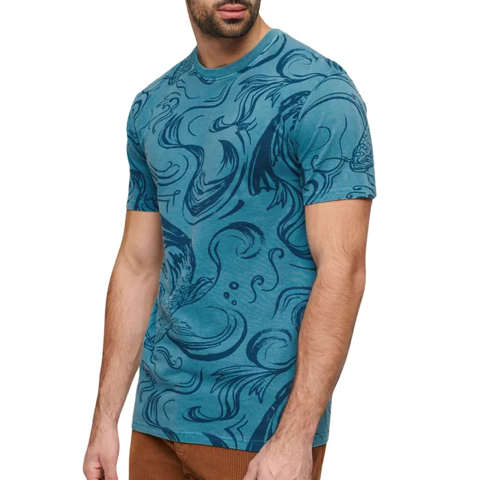Superdry Vintage Overdye Printed Shirt Heren