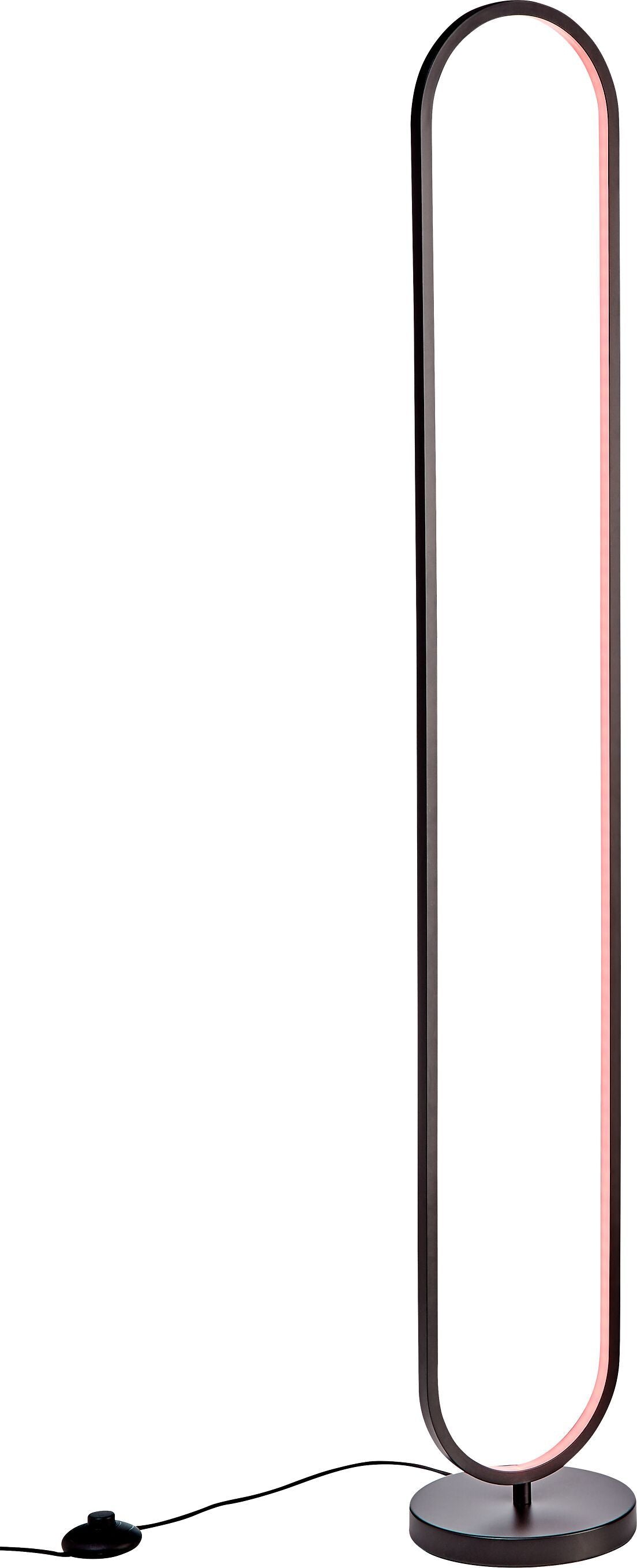 ROVA Stehleuchte - Schwarz / B: 20.0 cm x H: 130.0 cm