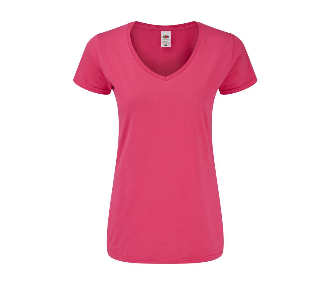 FRUIT OF THE LOOM SC155 - T-shirt Femme Col V Mode Fruit of the Loom
