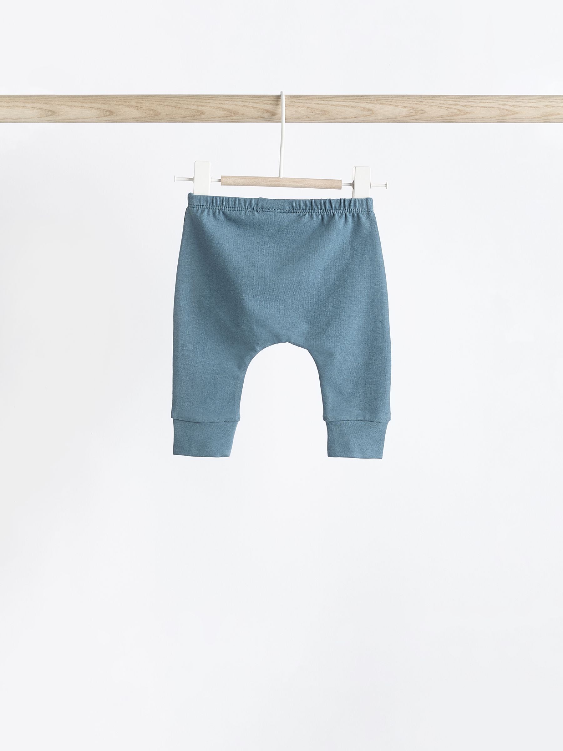 Blauwgroen - Verpakking van 4 babyleggings (0 mnd -3 jr)