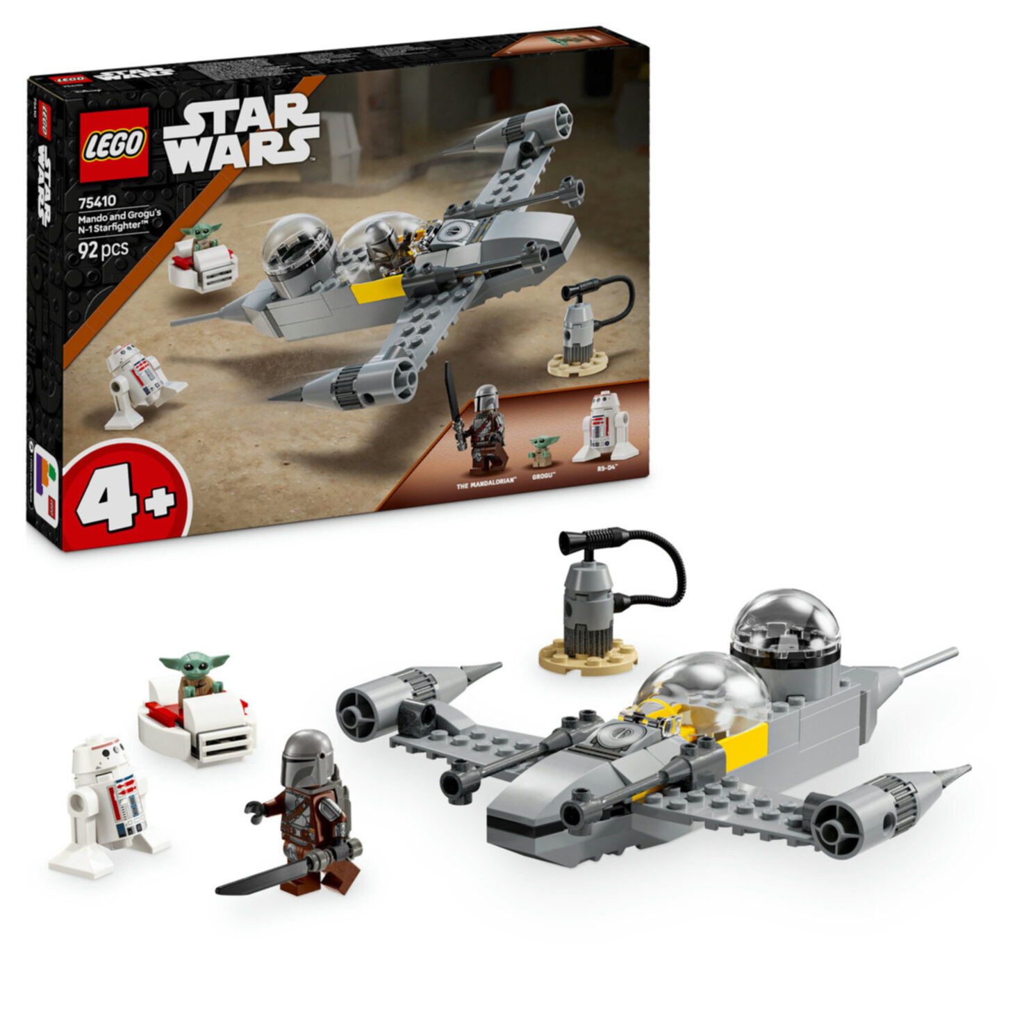 LEGO® Star Wars 75410 Mandos und Grogus N-1 Starfighter ab 4 Jahren