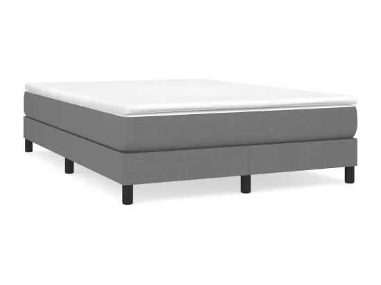 Sommier à lattes de lit Gris foncé 140x200 cm Tissu