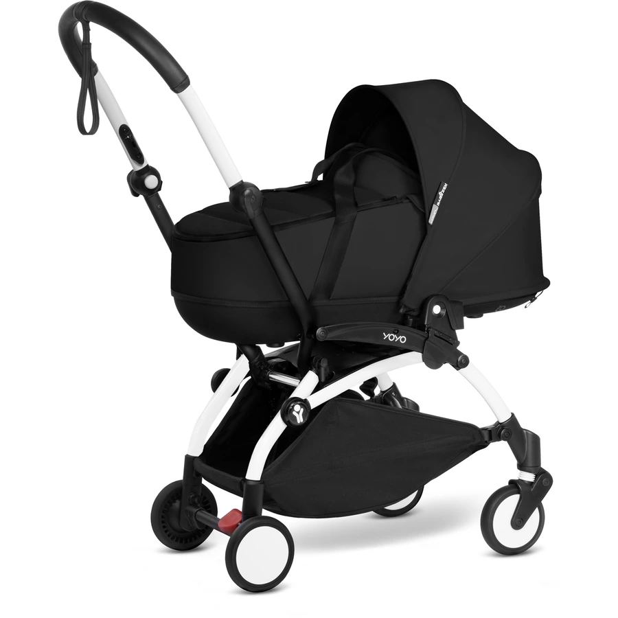 BABYZEN Kinderwagen YOYO2 0+ White mit Liegewanne Black