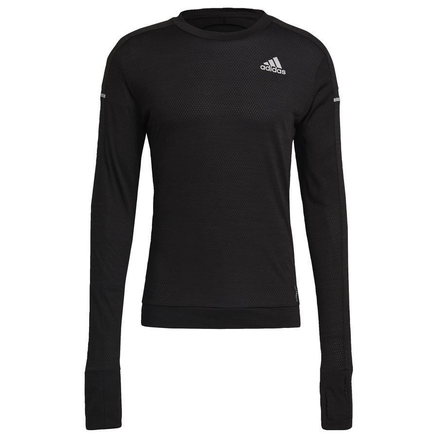 adidas Haut Running COOLER - Noir Manches Longues