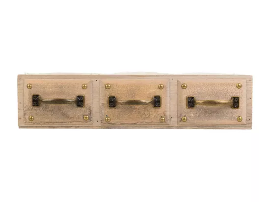 Tiroir en bois marron 45x15x10,5h