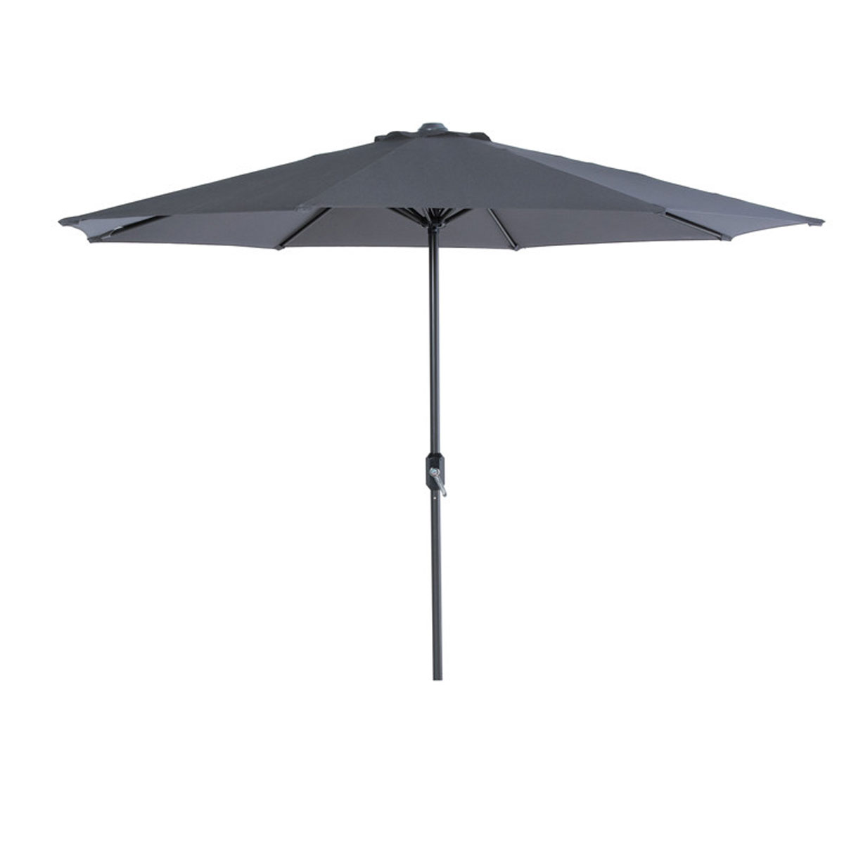 Garden Impressions Lotus donker grijze ronde stokparasol