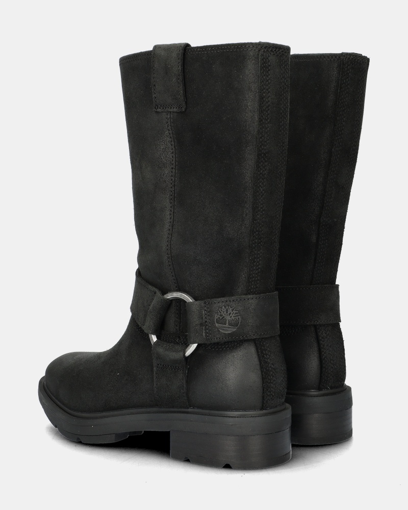 Timberland Tall Pull On Bikerboots  - zwart