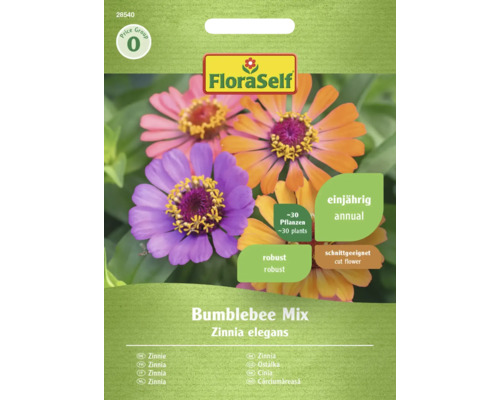 Zinnia Bumblebee Mix FloraZelfgroeiende ZadenBloemzaden