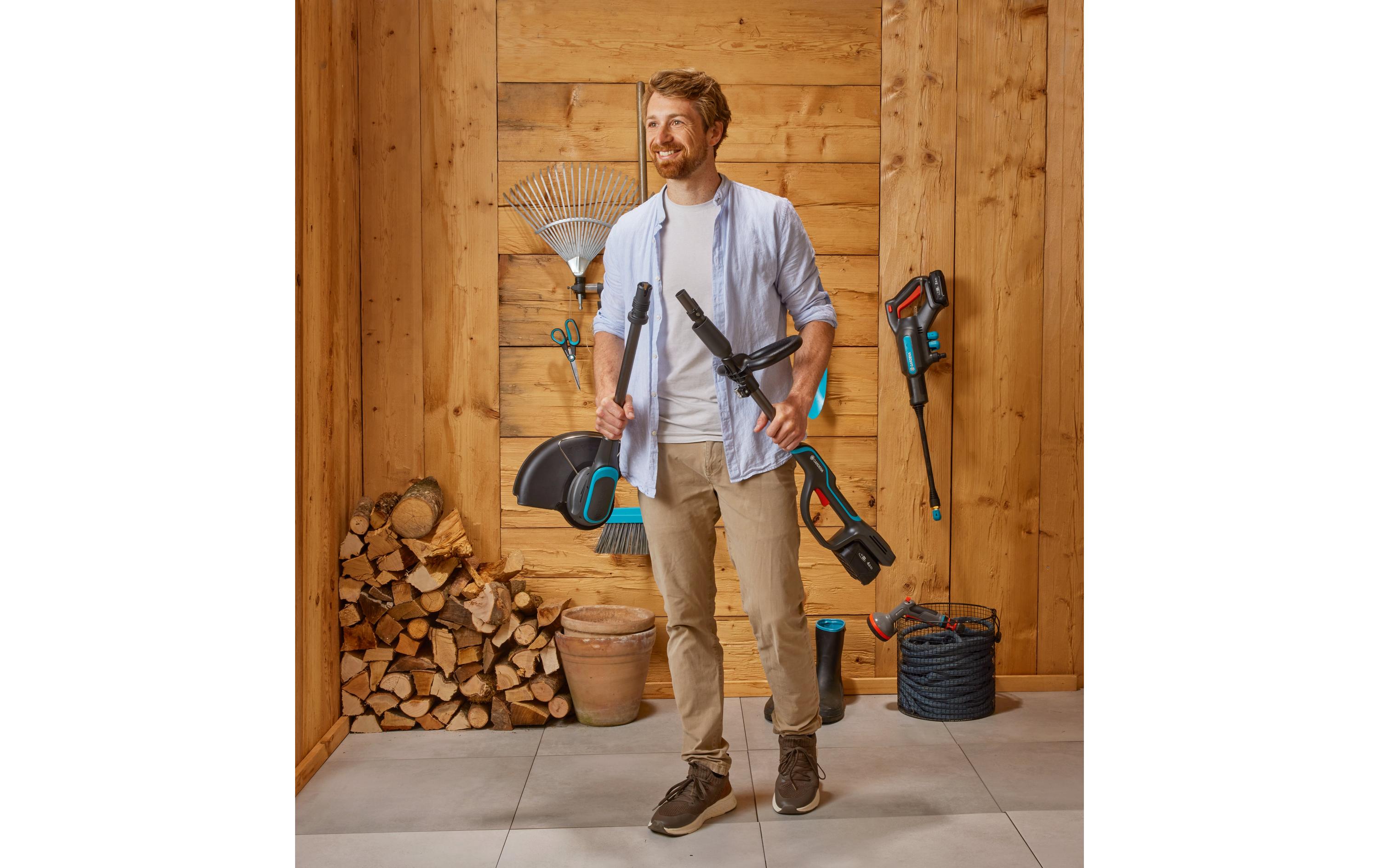 Akku-Rasentrimmer PowerCut Ready-To-Use<br>Akku-Trimmer mit PowerBoost-Modus