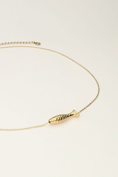 Fijne ketting met vis bedel