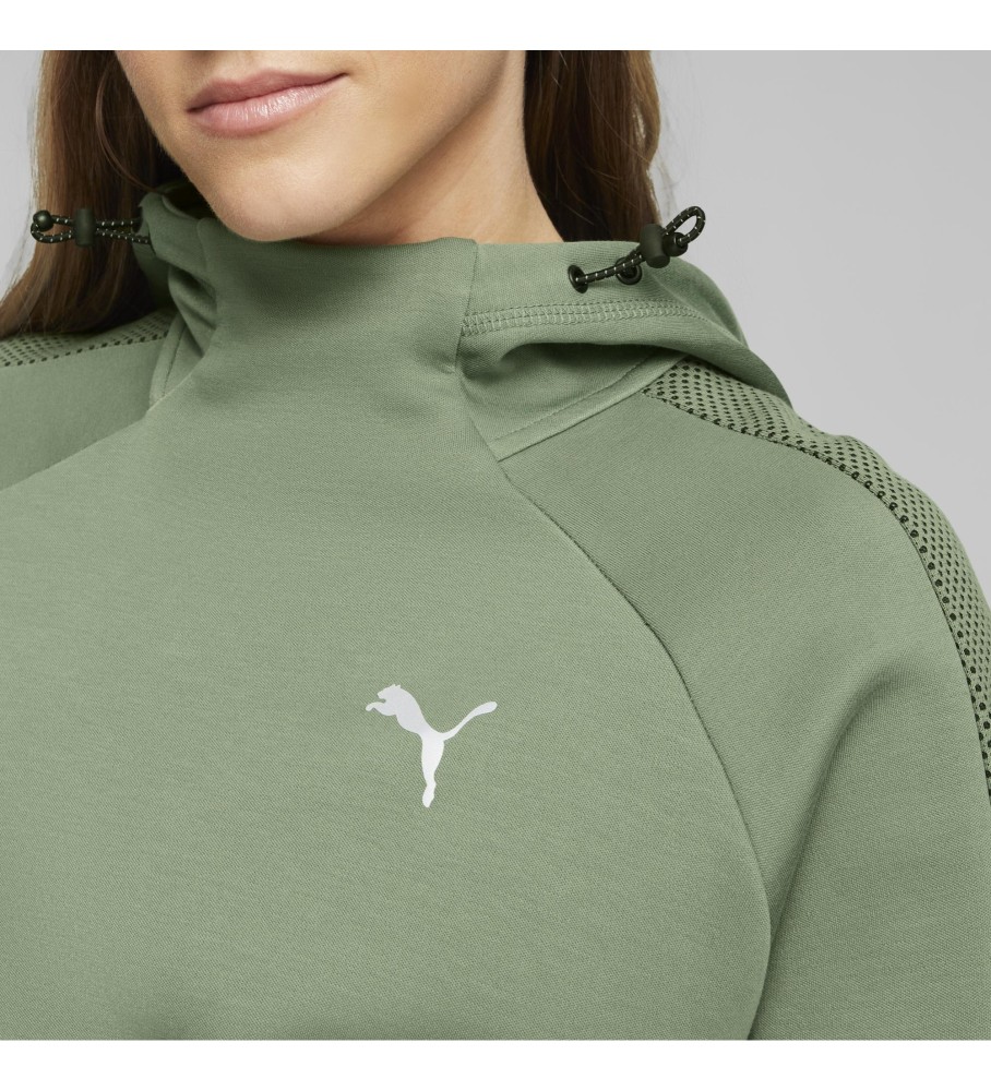 Moletom verde Puma EvoStripe