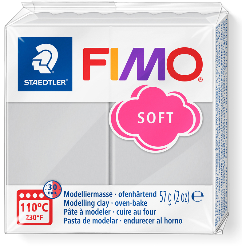 FIMO Modelliermasse Soft, 57 g, delfingrau