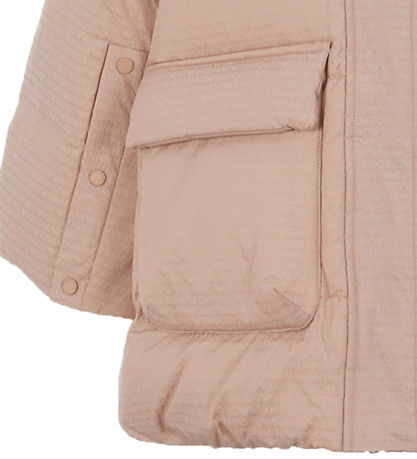 Emporio Armani Daunenmantel - Fawn m. Print