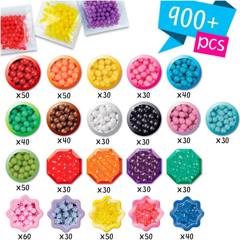 Aquabeads 31912 Beginners meeneemkoffer- COMPLETE KNUTSELSET- INCLUSIEF 900 PARELS IN 24 KLEUREN