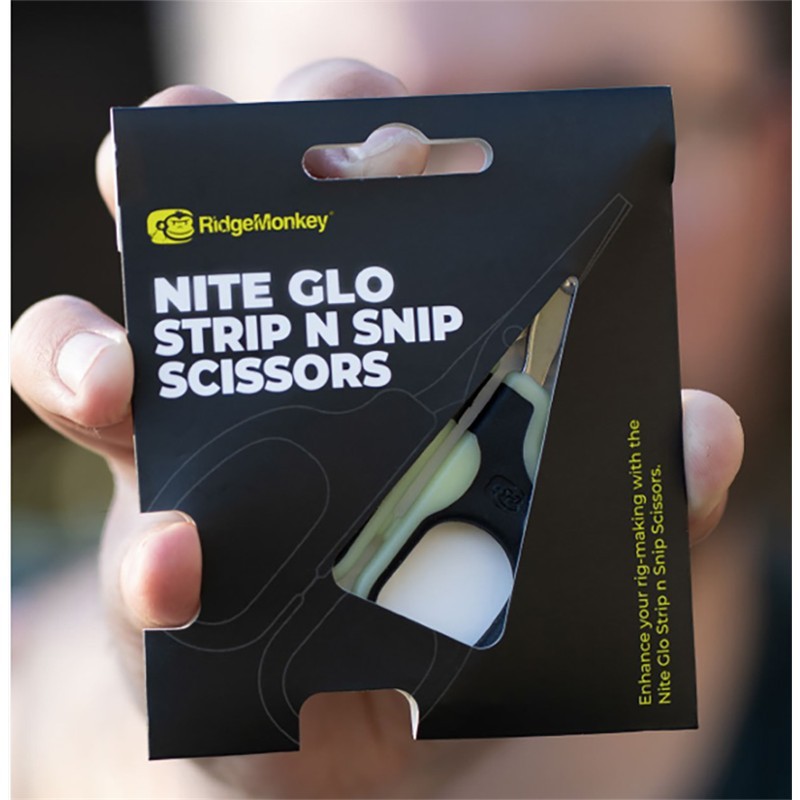 Ciseaux Ridge Monkey Nite Glo Strip N Snip Scissors