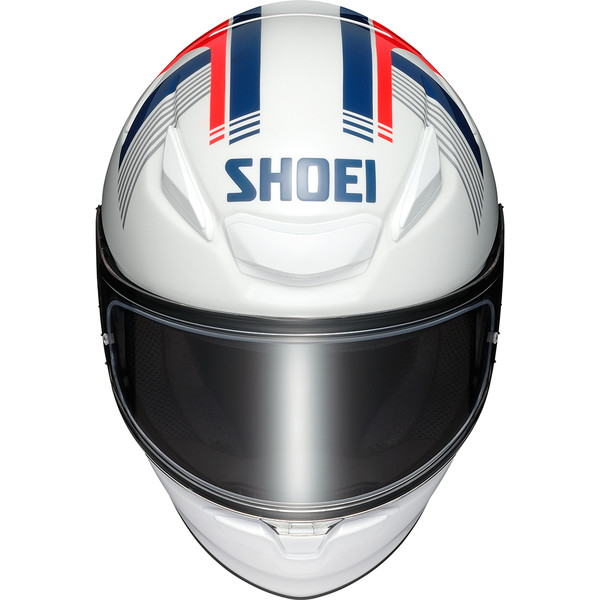 Shoei - Casque NXR2 MM93 Retro TC-10 / Blanc / Bleu / Rouge