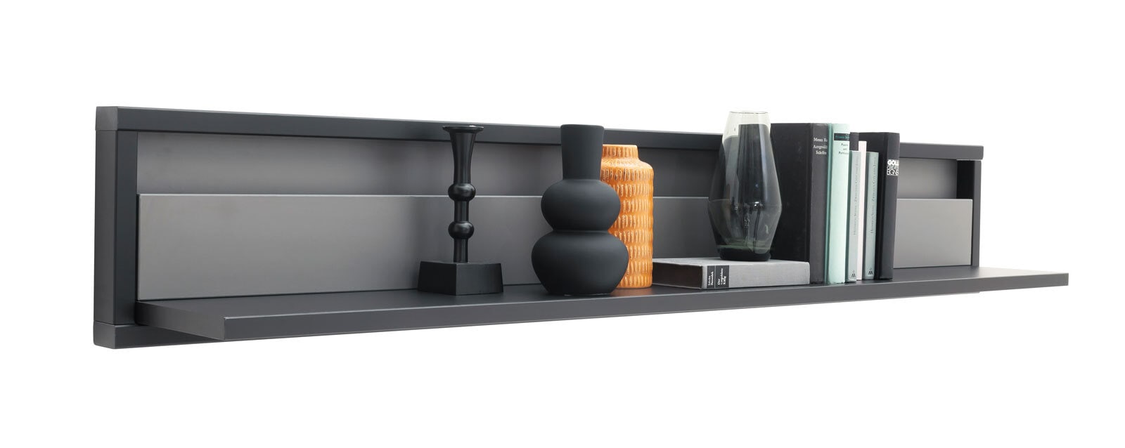 Wandboard LUXOR 156 x 25 cm Royal grau/ anthrazit
