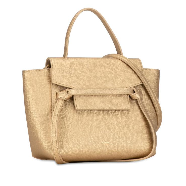 Celine Vintage Celine Belt Bag Gold