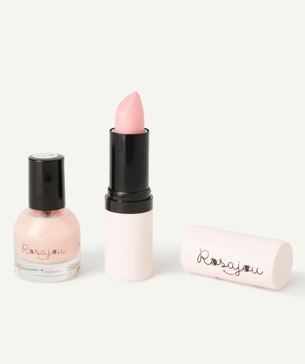 ROSAJOUROUGE À LÈVRES ET VERNIS BALLERINE