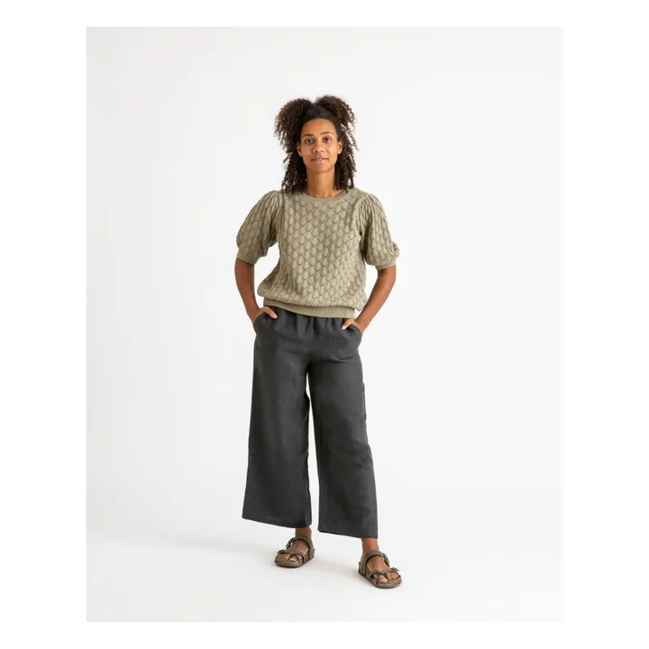 Matona Pantalon Lin | Noir