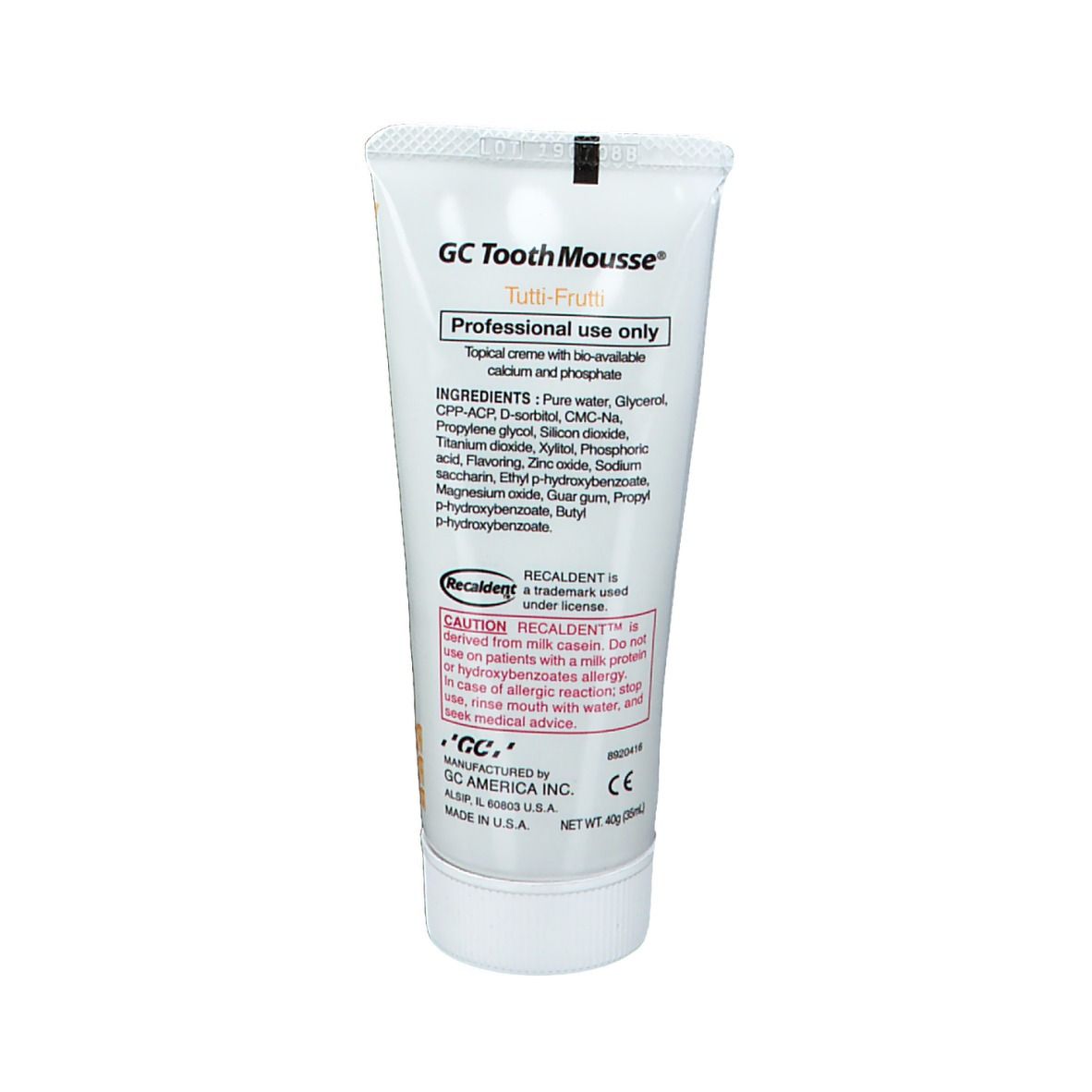 GC Tooth Mousse Zahnpasta Tutti Frutti