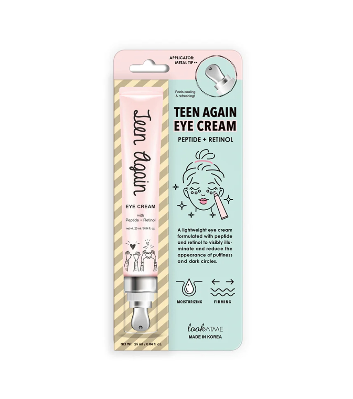 Look At Me - *Teen Again* - Contorno de olhos com peptídeos e retinol
