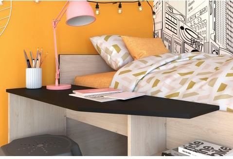 Parisot - Milky - Hoogslaper - Eikenkleur/Zwart - Wit Grepen - Extra Bergruimte