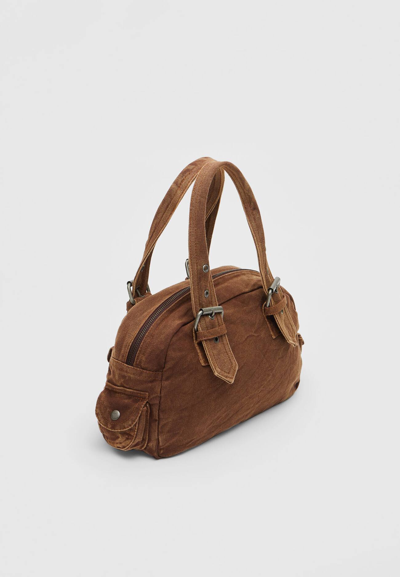 Bolsa jeans com bolsos