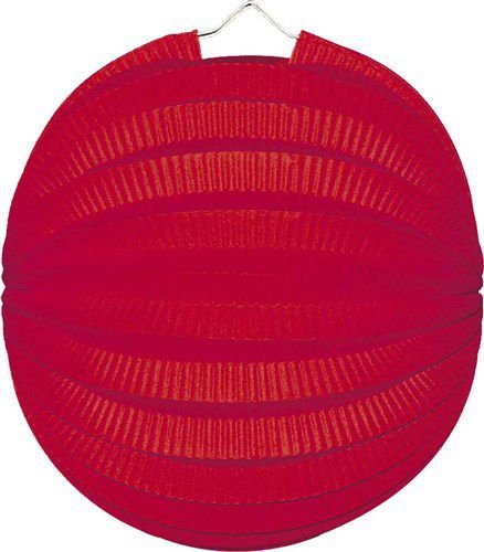 Rode Lampion Rond 23cm