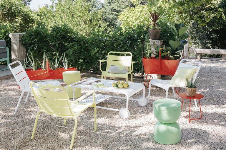Fermob Luxembourg lounge fauteuil met armleuning Cactus