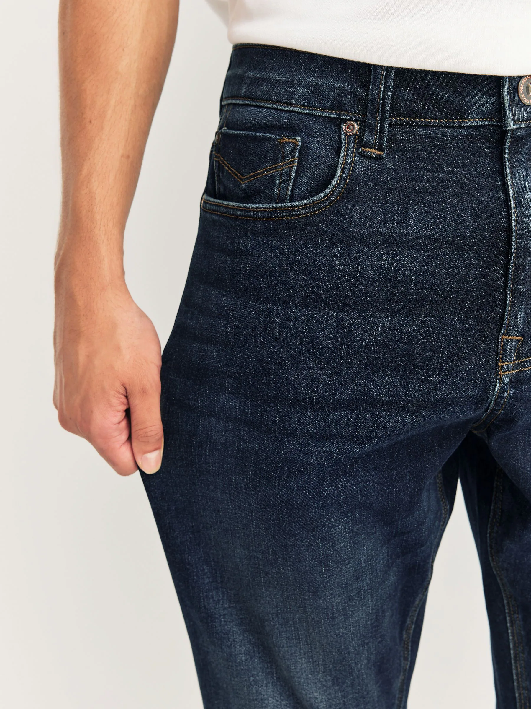 Medium-indigoblauw - Slim Fit - Motionflex jeans