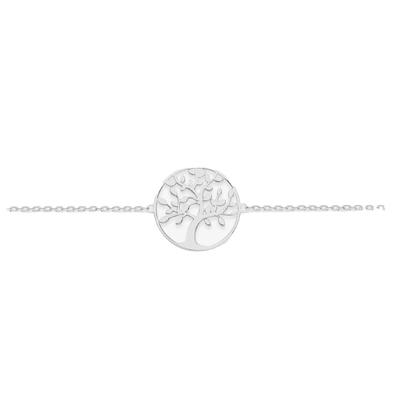 Bracelet Femme - Arbre de vie - Argent 925 - Longueur : 18 cm
