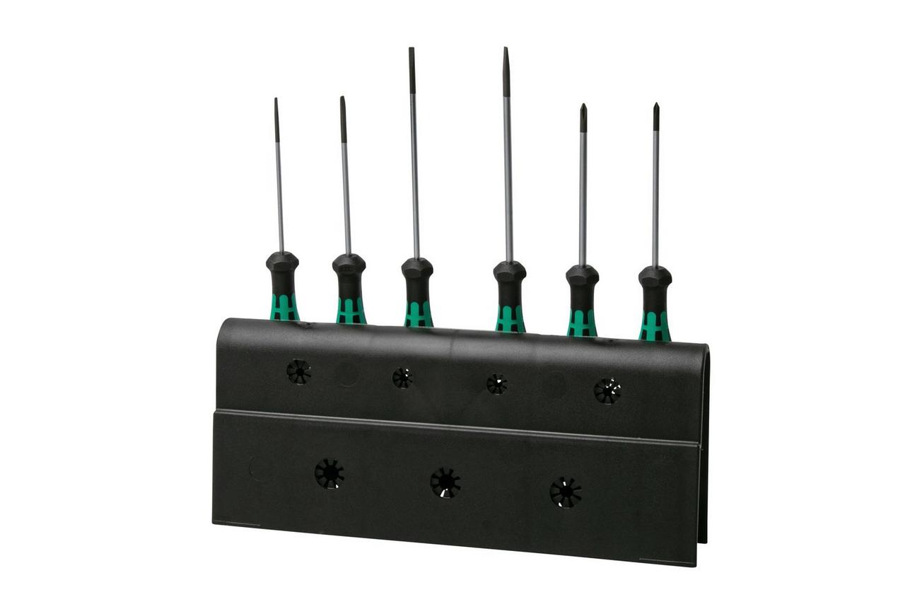 Wera Kraftform Micro 6-delige schroevendraaierset met houder, 5118150001