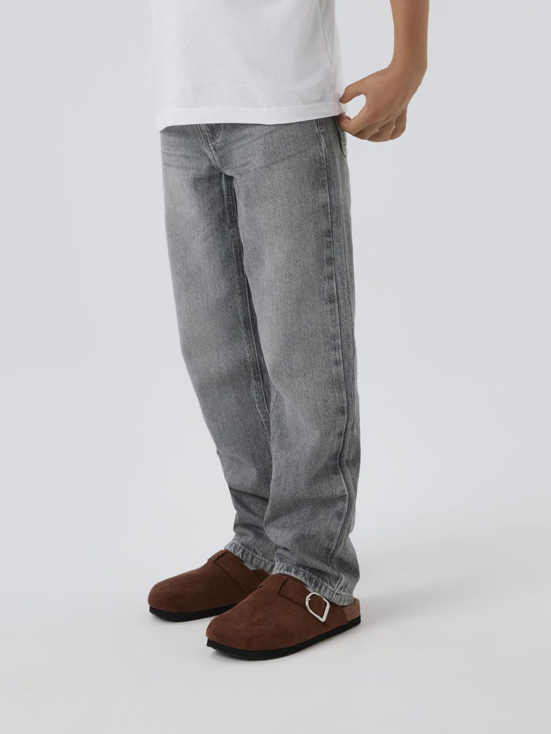 Grijs - Name It straight fit jeans