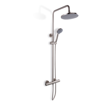Atlantic regendoucheset Asher met handdouche en thermostaatkraan 3 standen RVS