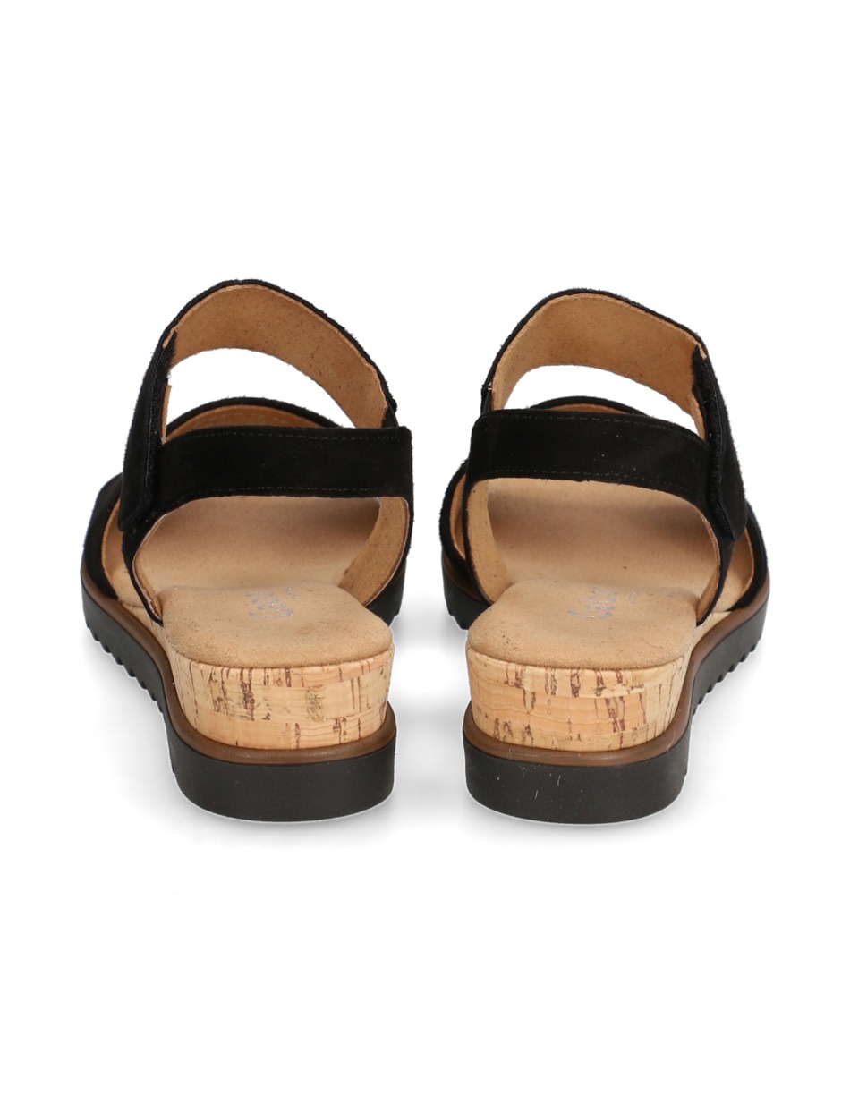 Veloursleder Sandale