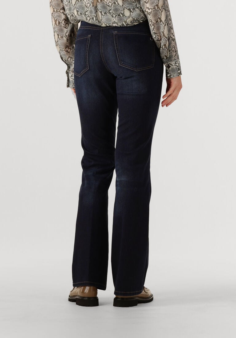 donkerblauwe cambio flared broek paris flared