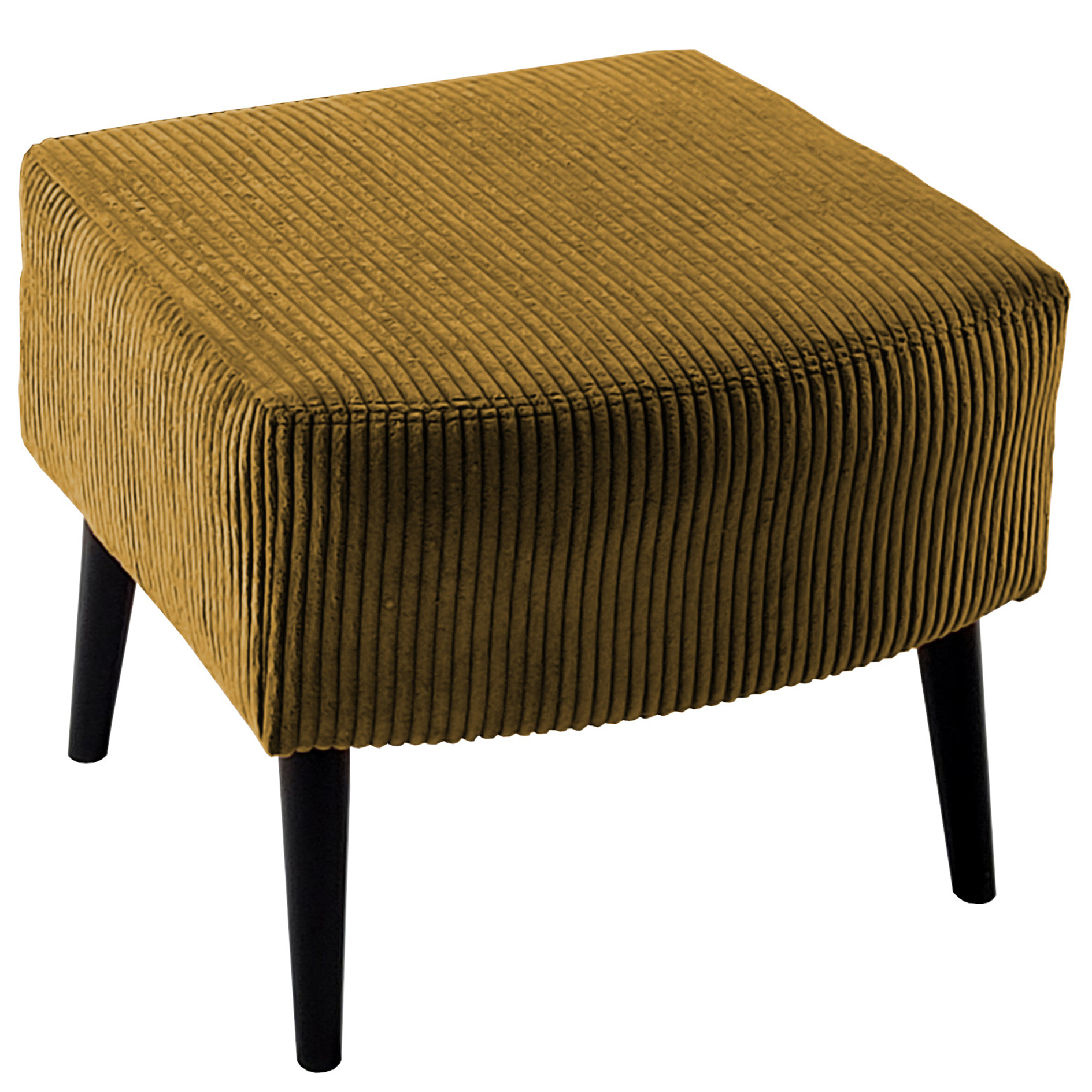 Hocker - gold - Wellenfederung - Cord