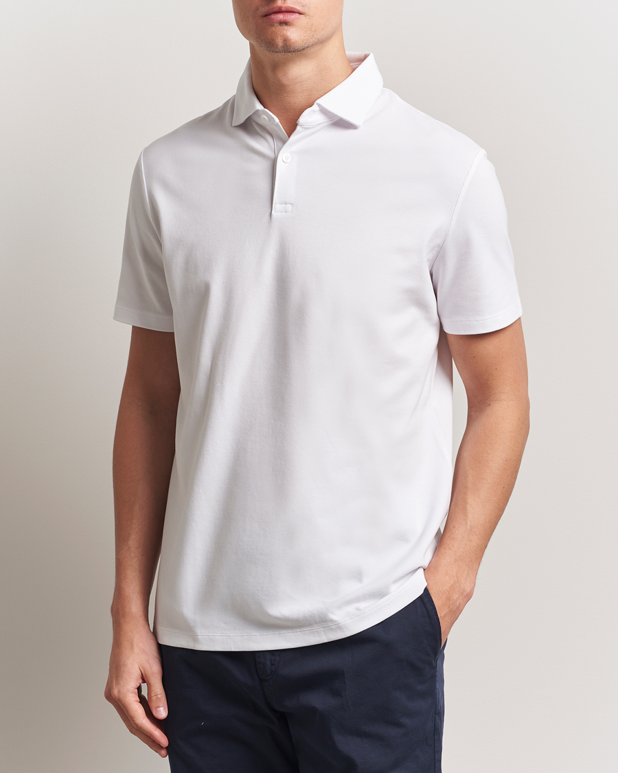 Charles Tyrwhitt Short Sleeve Cotton Pique Polo White