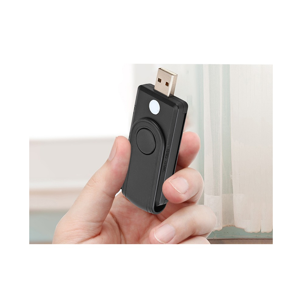 USB 2.0 Sim Card Reader / SD / Micro SD Kartenlesegerät - Schwarz