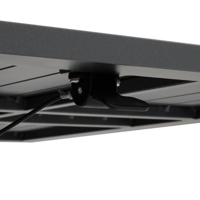 Table de jardin relevable carrée SALIMIA Graphite