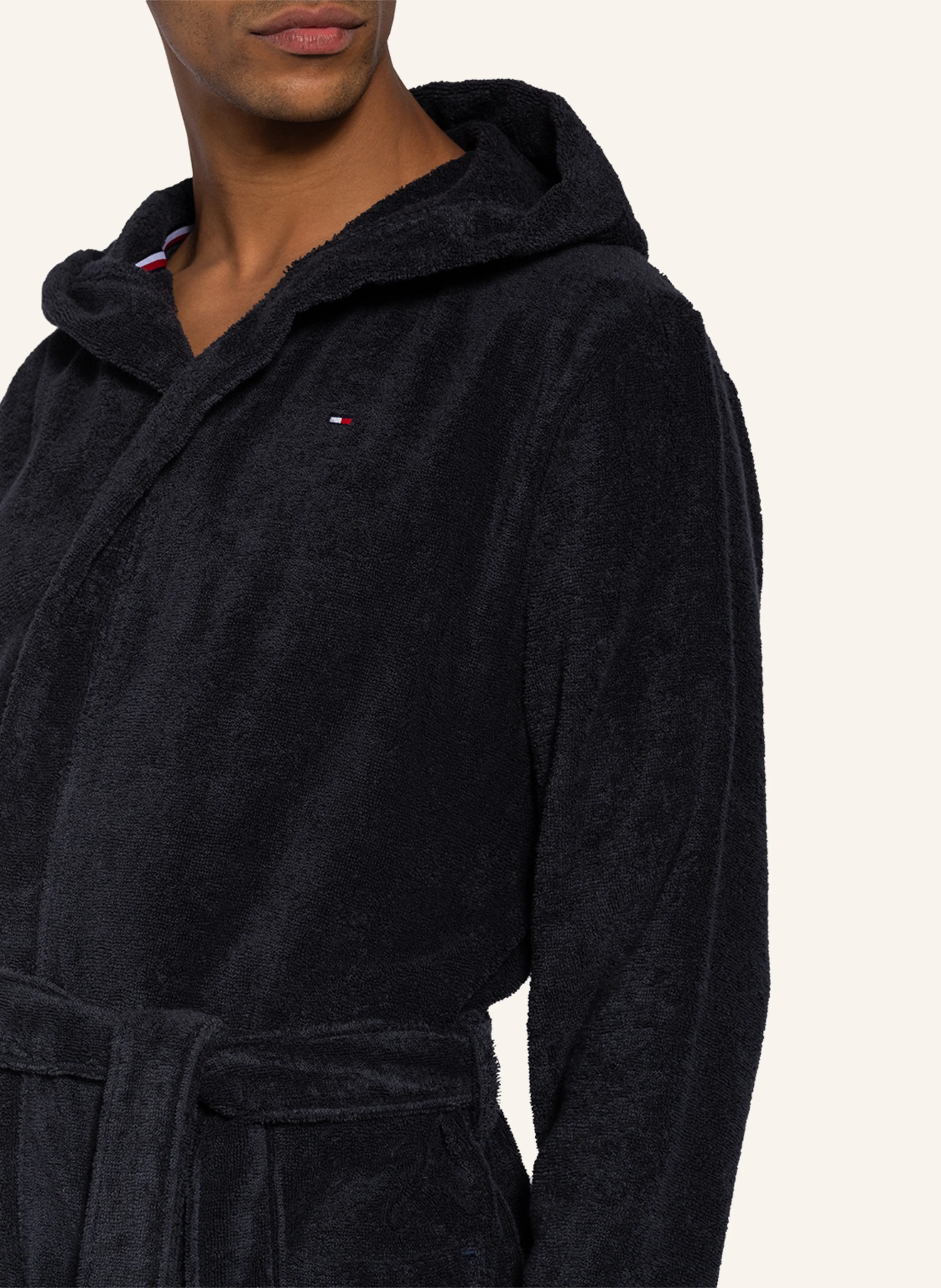 TOMMY HILFIGER Herren-Bademantel mit Kapuze