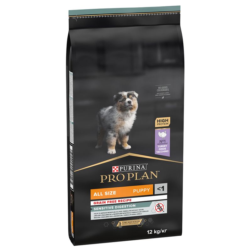PURINA PRO PLAN All Sizes Puppy Sensitive Digestion sans céréales dinde