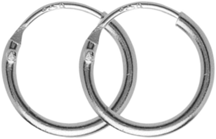 Hultquist Classic Alice øreringe. Diameter: 10 mm. Sølv